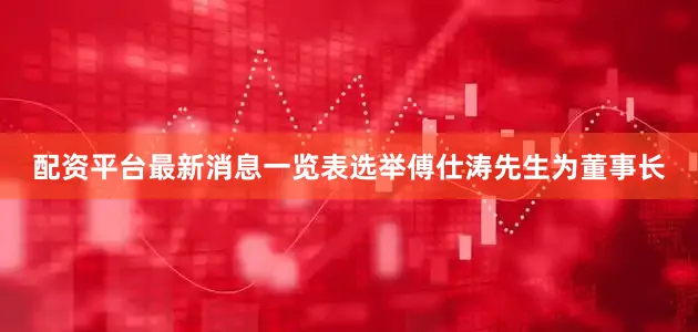 配资平台最新消息一览表选举傅仕涛先生为董事长