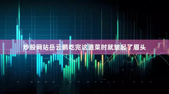 炒股网站岳云鹏吃完这道菜时就皱起了眉头